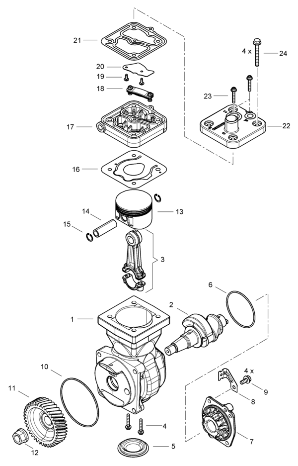 Compressor (Single Cylinder) WABCO Catalog