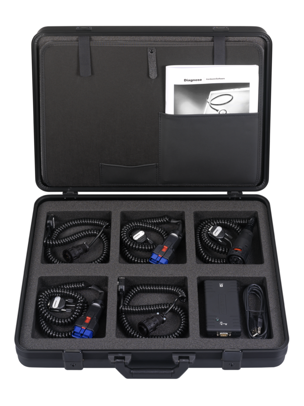 Diagnostic cable cases for bus