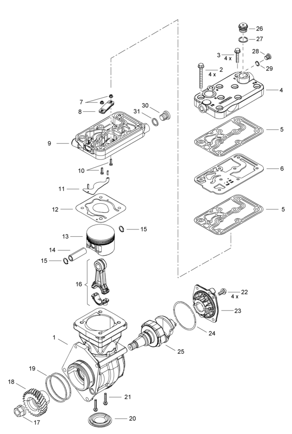 Compressor (Single Cylinder) WABCO Catalog