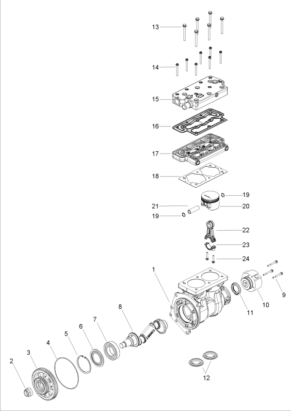 "2Cylinder Compressor" WABCO Catalog