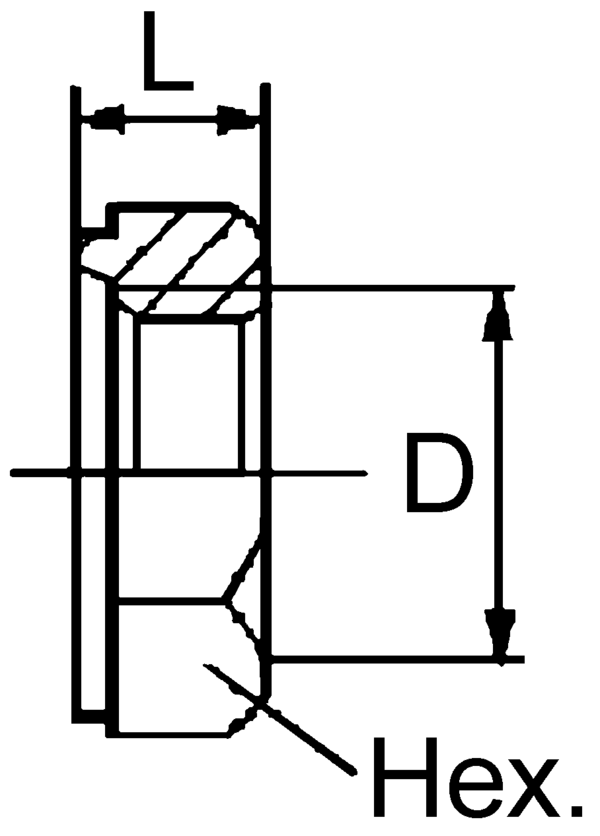 Nut NULL-M22x1,5